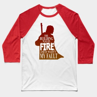 Building on Fire Baseball T-Shirt